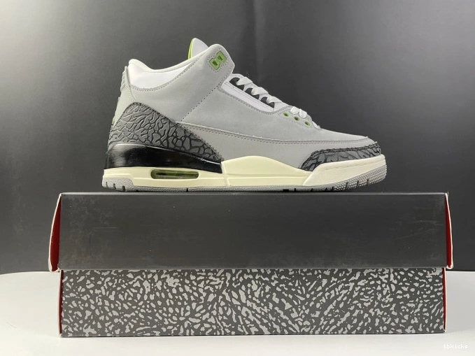 Cheap TBK 136064-006 Air Retro Chlorophyll Jordan 3 0706